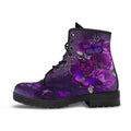 Purple Boots - Butterfly Shoes #106 Purple | Combat Boots