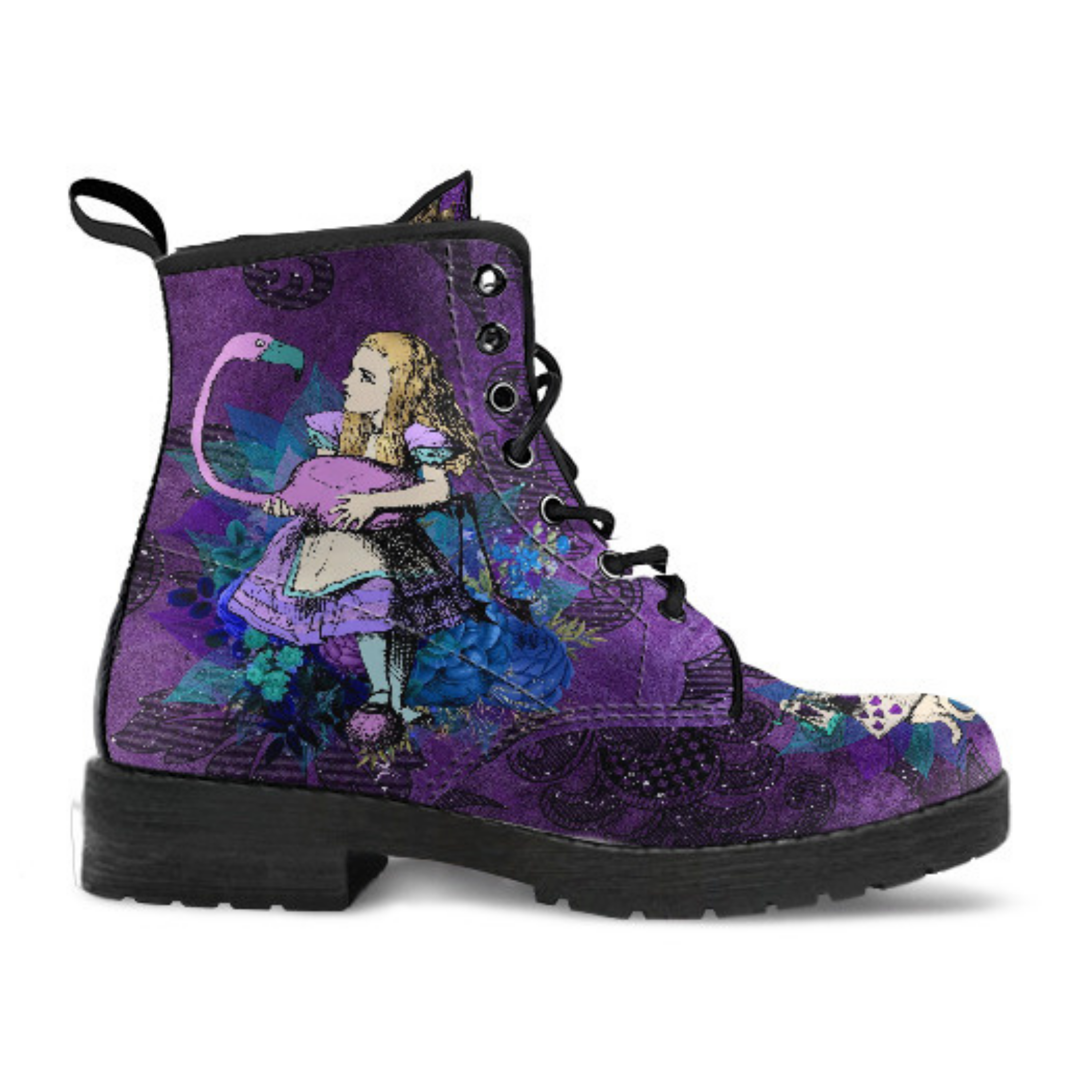Purple Boots for Women Alice in Wonderland Gifts #21 Purple