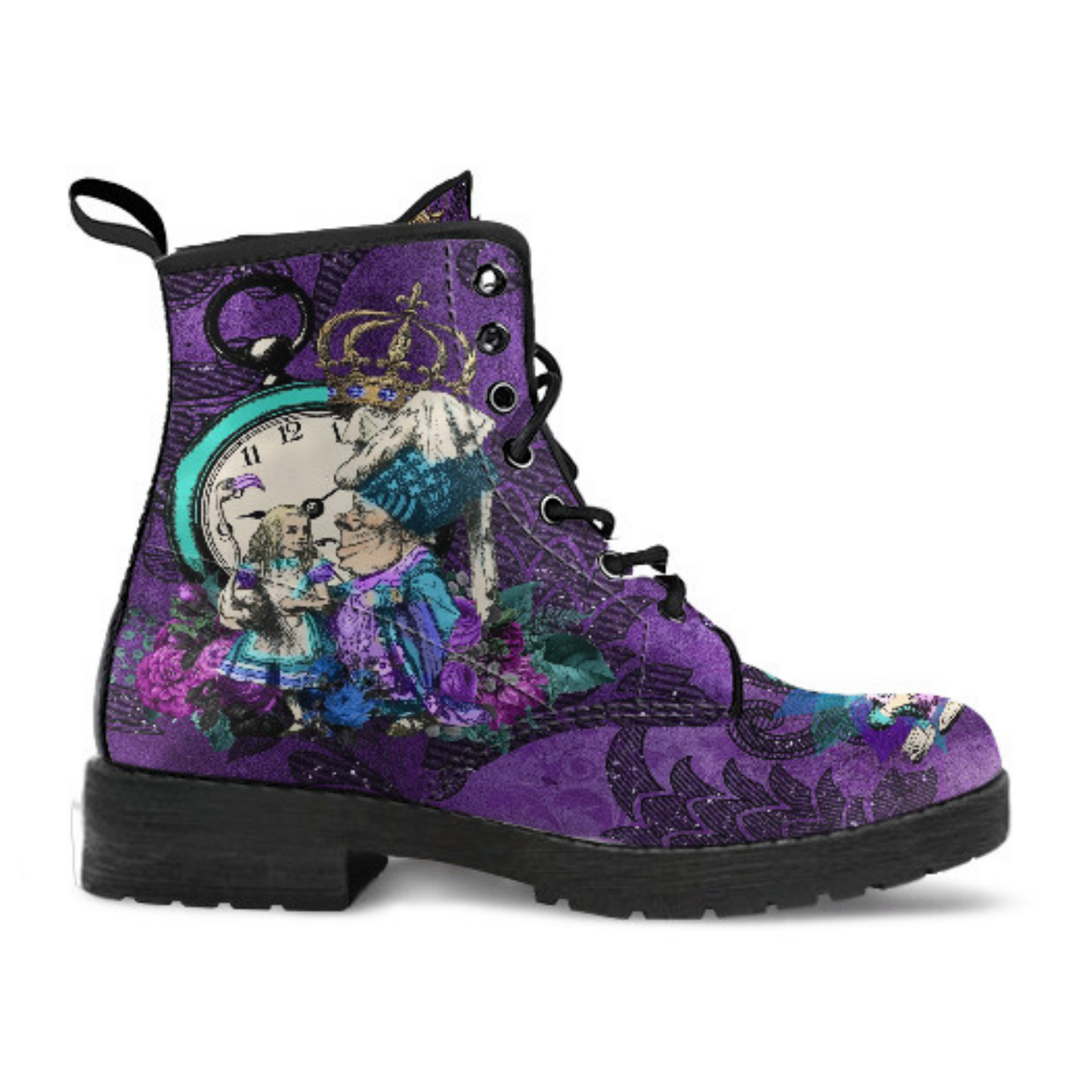 Purple Boots for Women Alice in Wonderland Gifts #21 Purple