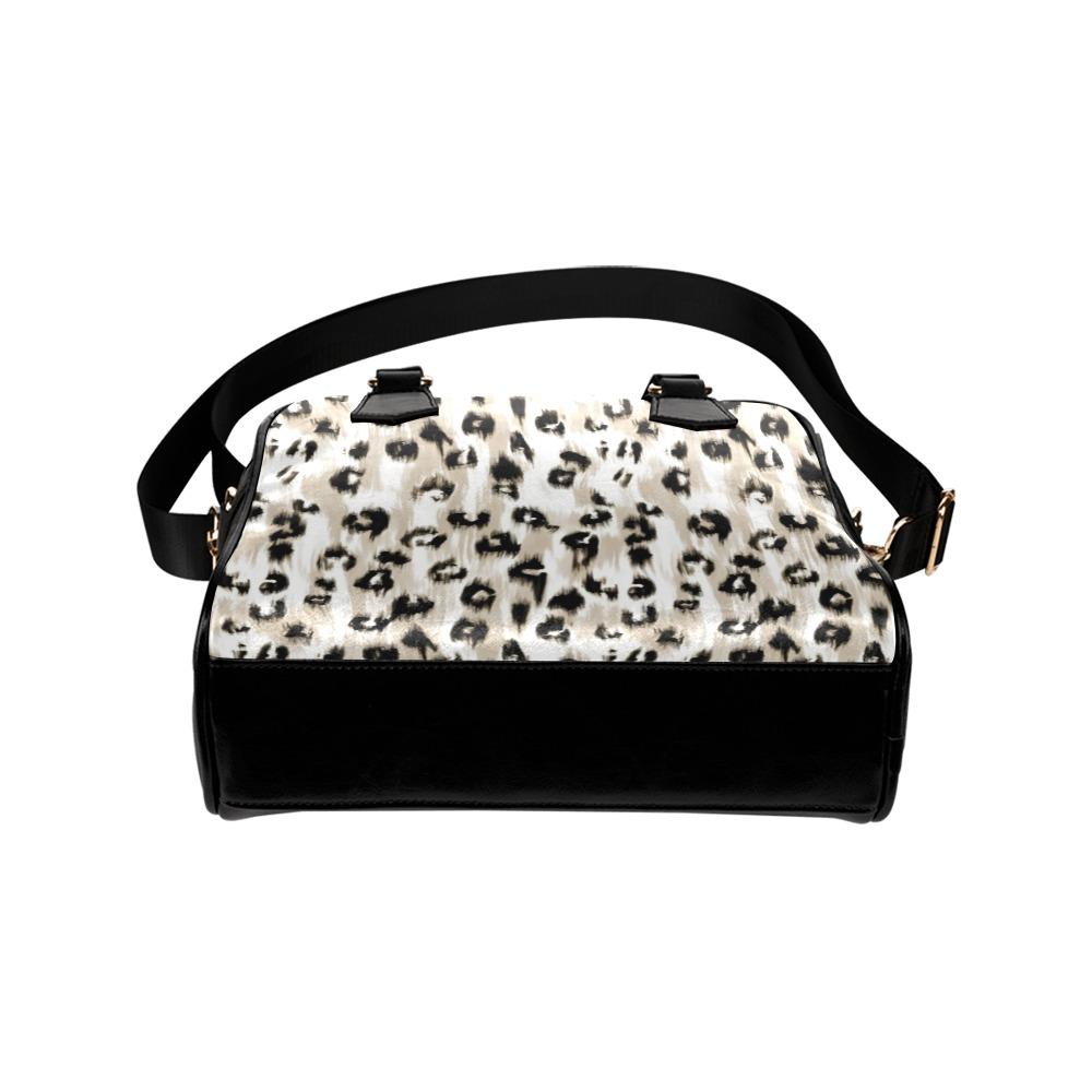 Shoulder Handbag-Cheetah Print 101 Vegan Leather Shoulder