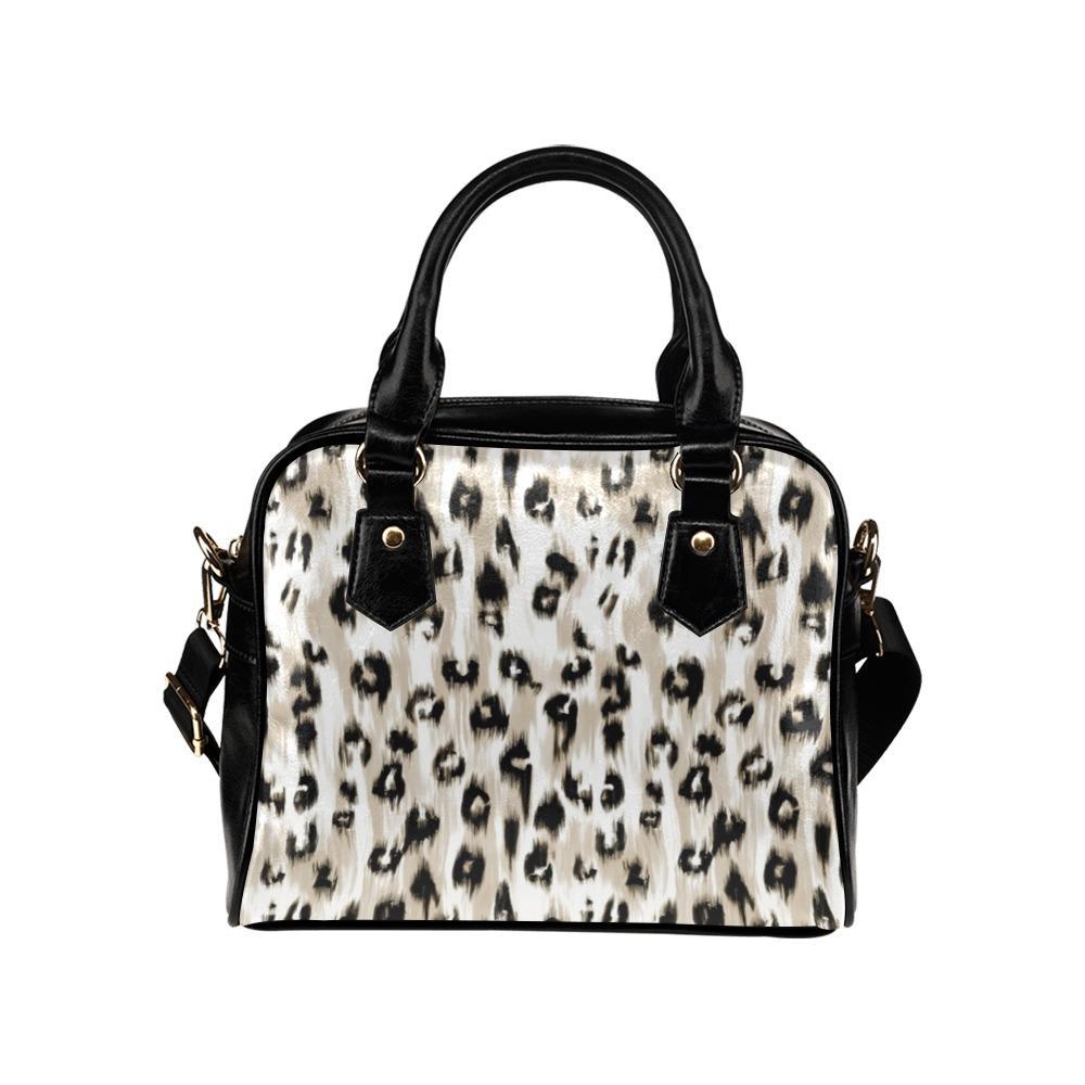 Shoulder Handbag-Cheetah Print 101 Vegan Leather Shoulder