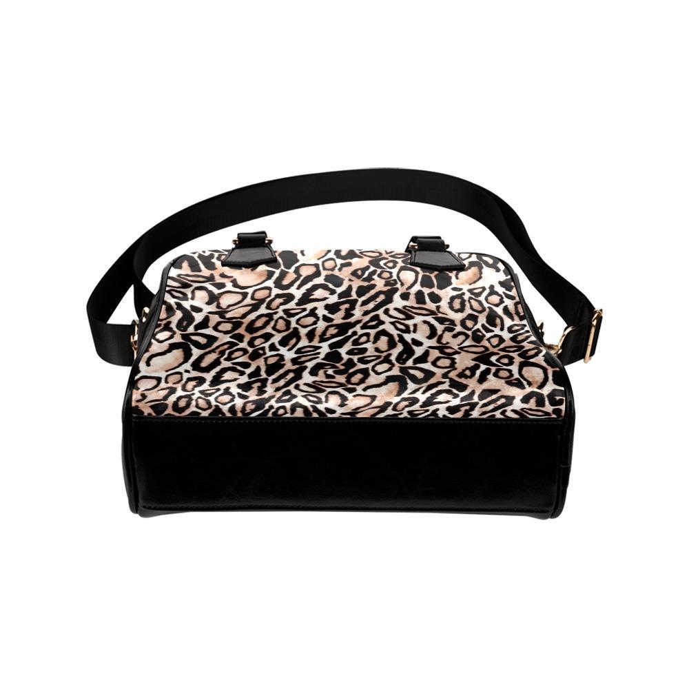 Shoulder Handbag-Leopard Print 101 Vegan Leather Shoulder