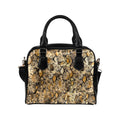 Shoulder Handbag-Snake Skin Print 104 Vegan Leather