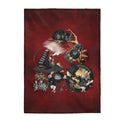Alice in Wonderland Blanket #101 Gray Series Velveteen