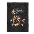 Alice in Wonderland Blanket #34 Red Series Velveteen Plush
