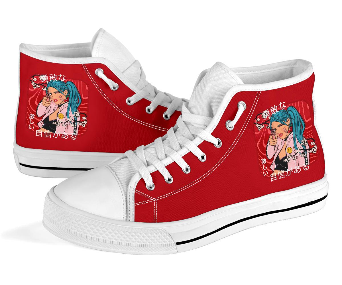 Anime Sneakers #6 - High Top Sneakers | Custom Sneakers