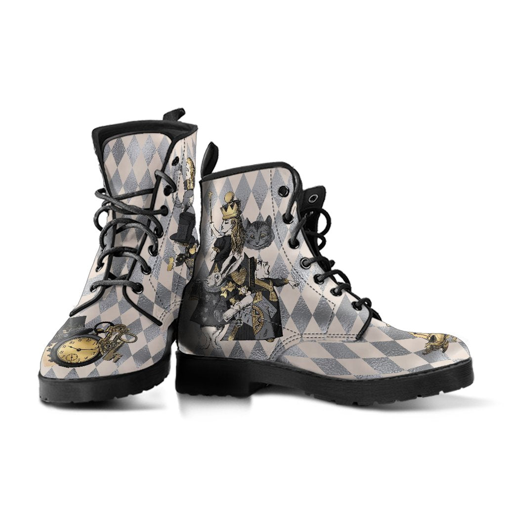 Combat Boots-Alice in Wonderland Gifts 101 Gray Series