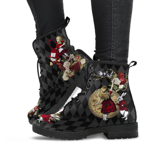 Combat Boots-Alice in Wonderland Gifts 33 Red Series