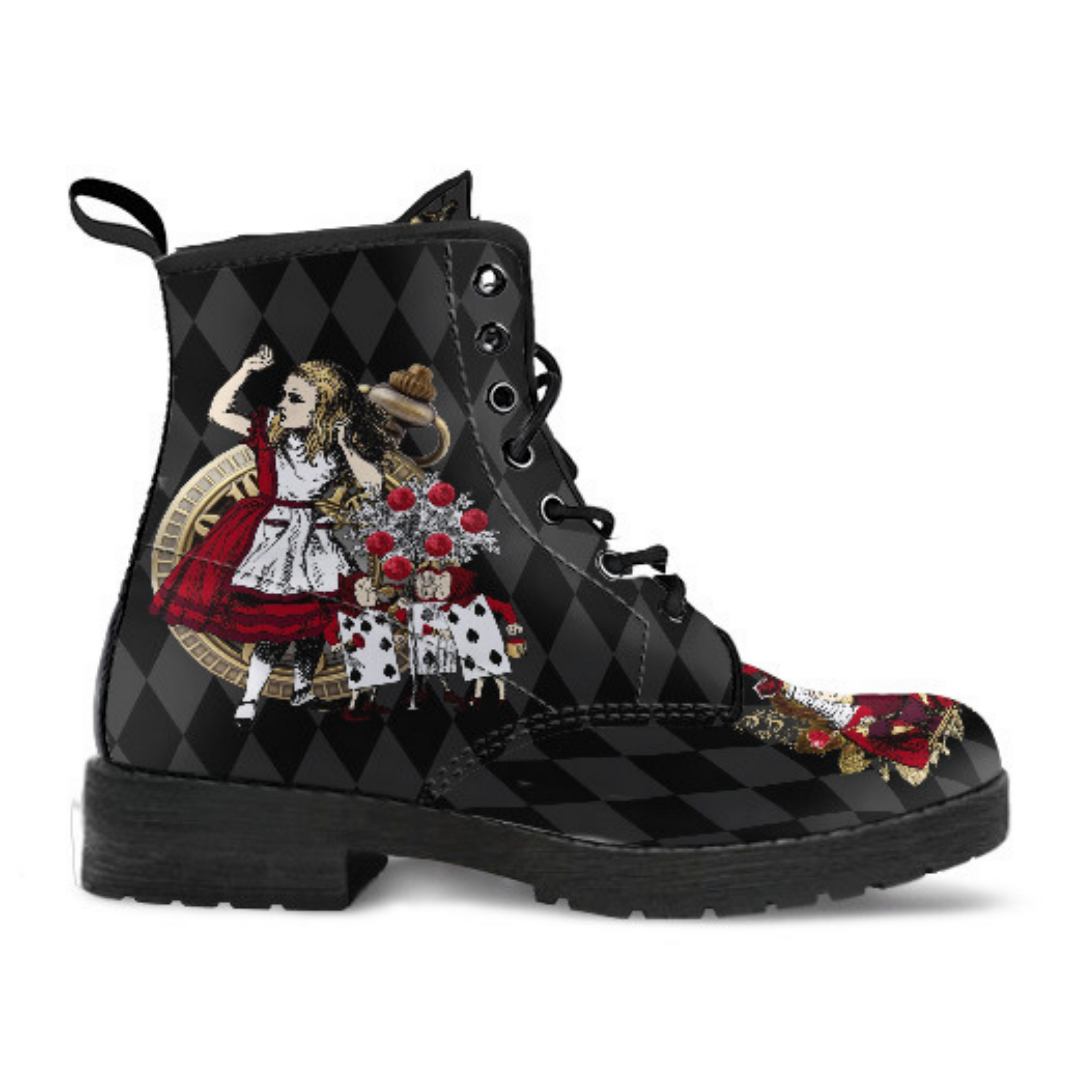 Combat Boots-Alice in Wonderland Gifts 33 Red Series