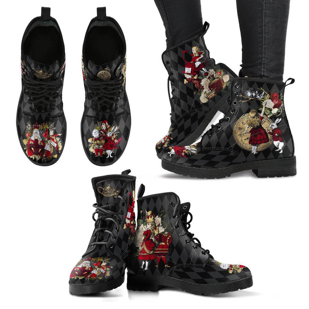 Combat Boots-Alice in Wonderland Gifts 33 Red Series