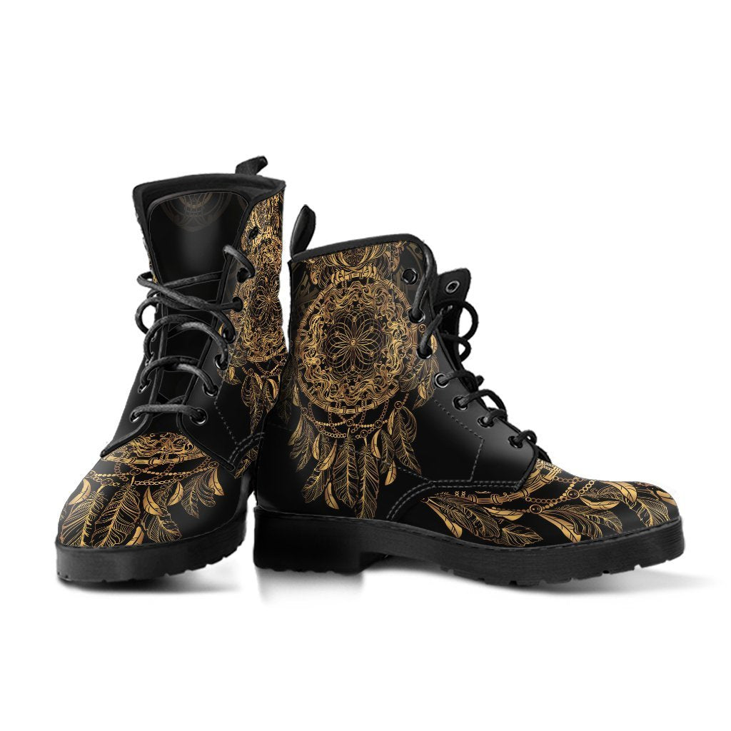 Combat Boots - Dreamcatcher | Vegan Leather Lace Up Boots