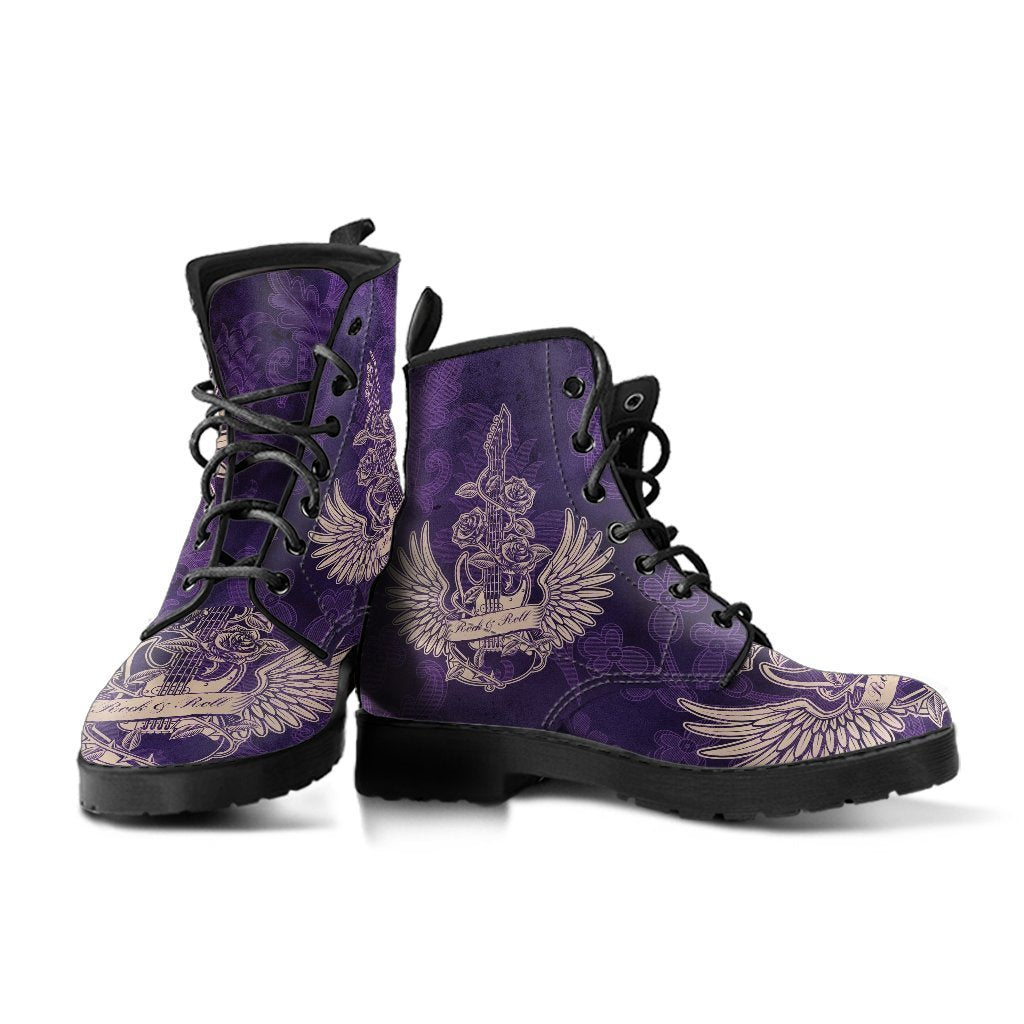 Combat Boots - Electric Guitar #24 Distressed Purple 