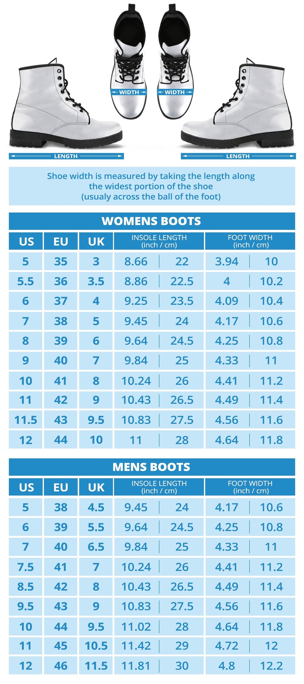 Combat Boots - Goth Shoes #22 | Vegan Leather Lace Up Boots