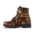 Combat Boots - Goth Shoes #41 Skulls & Roses | Vegan