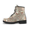 Combat Boots - Gothic Shoes #101 Skulls & Roses | Boho