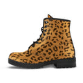Combat Boots - Leopard Print | Boho Shoes Handmade Lace Up 