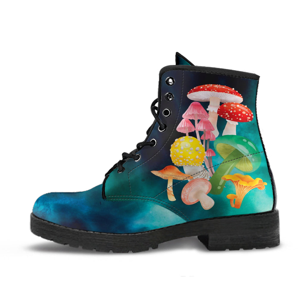 Combat Boots - Mushroom Boots #102 | Mushroom Gift Birthday