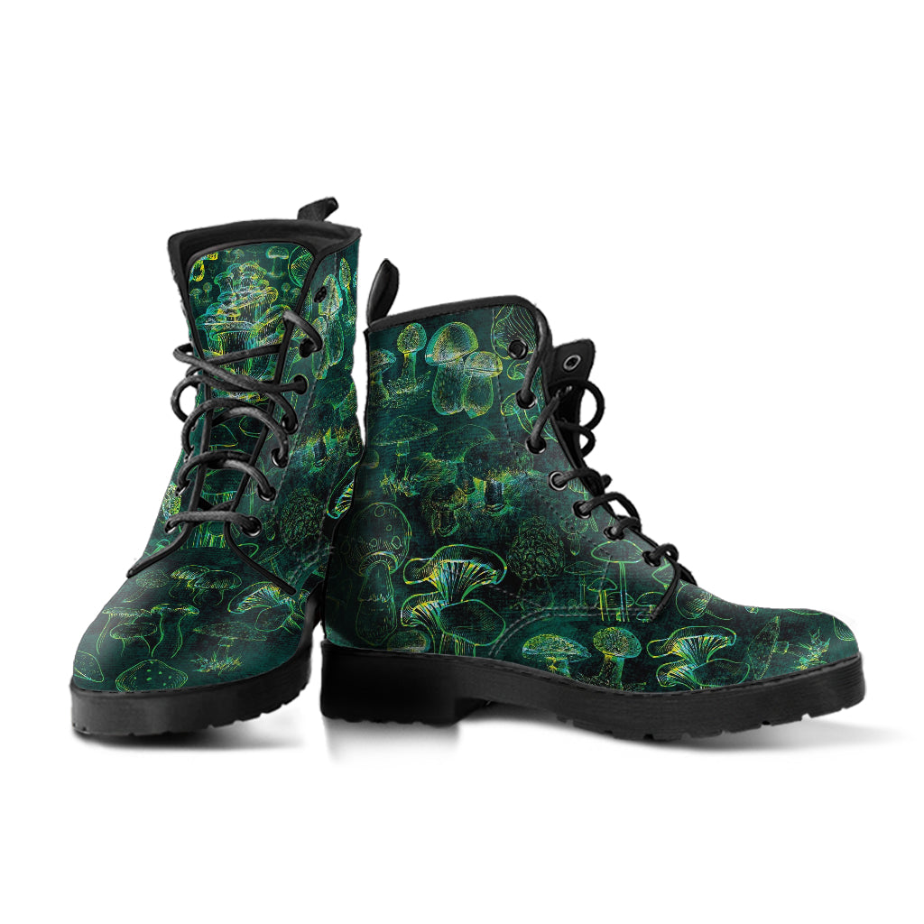 Combat Boots - Mushroom Boots #107 Grunge Green | Mushroom