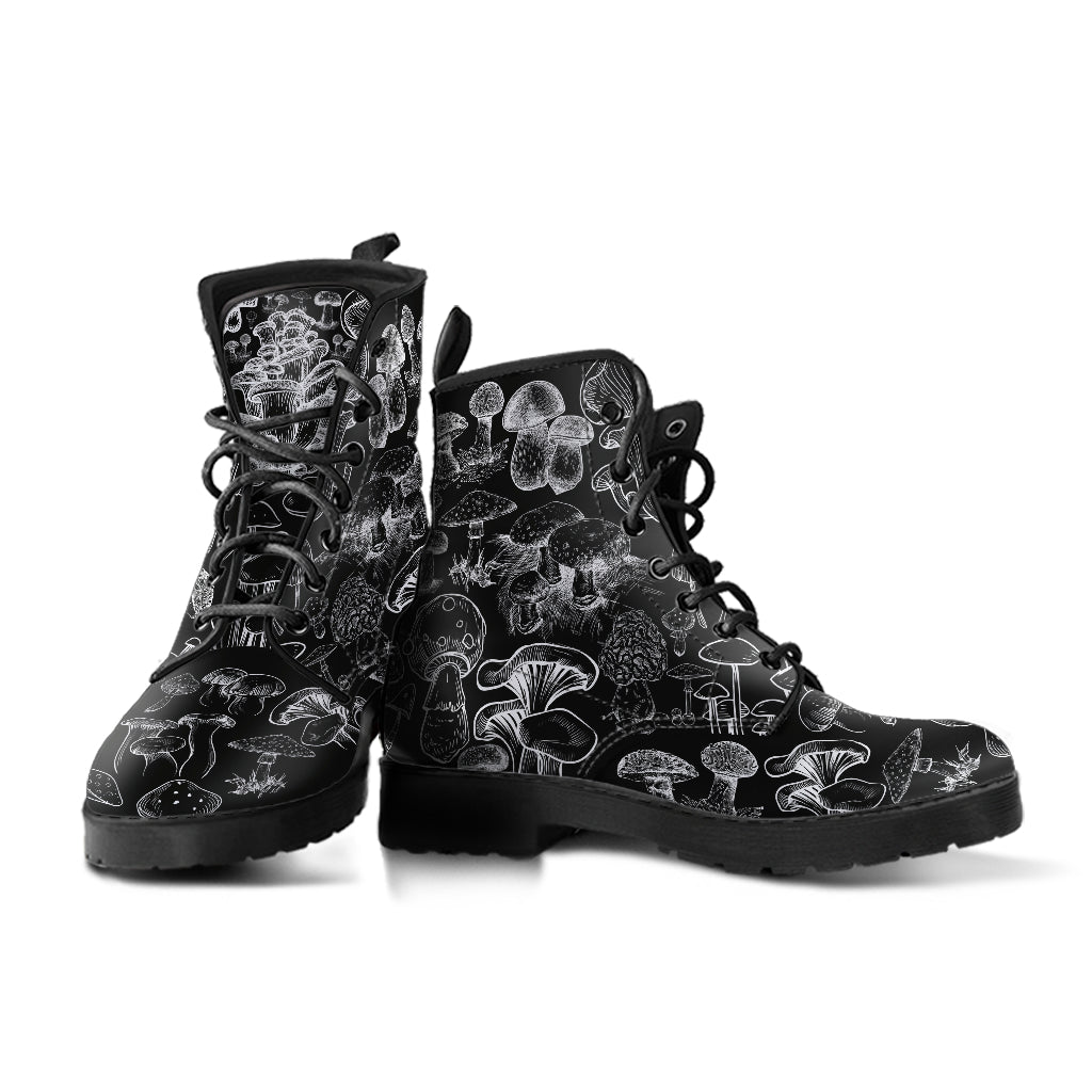 Combat Boots - Mushroom Boots #108 | Mushroom Gift Birthday