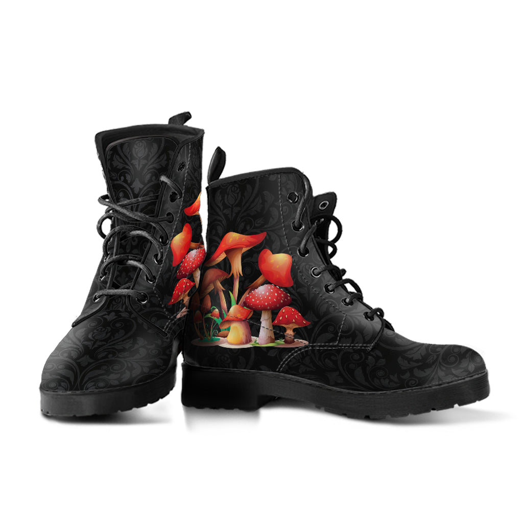 Combat Boots - Mushroom Boots #109 | Mushroom Gift Birthday