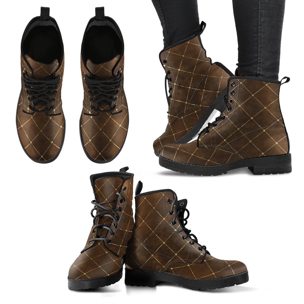 Combat Boots-Rugged Look Distressed Classic Pattern Custom