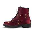 Combat Boots-Rugged Look Distressed Red Galaxy 103 Custom