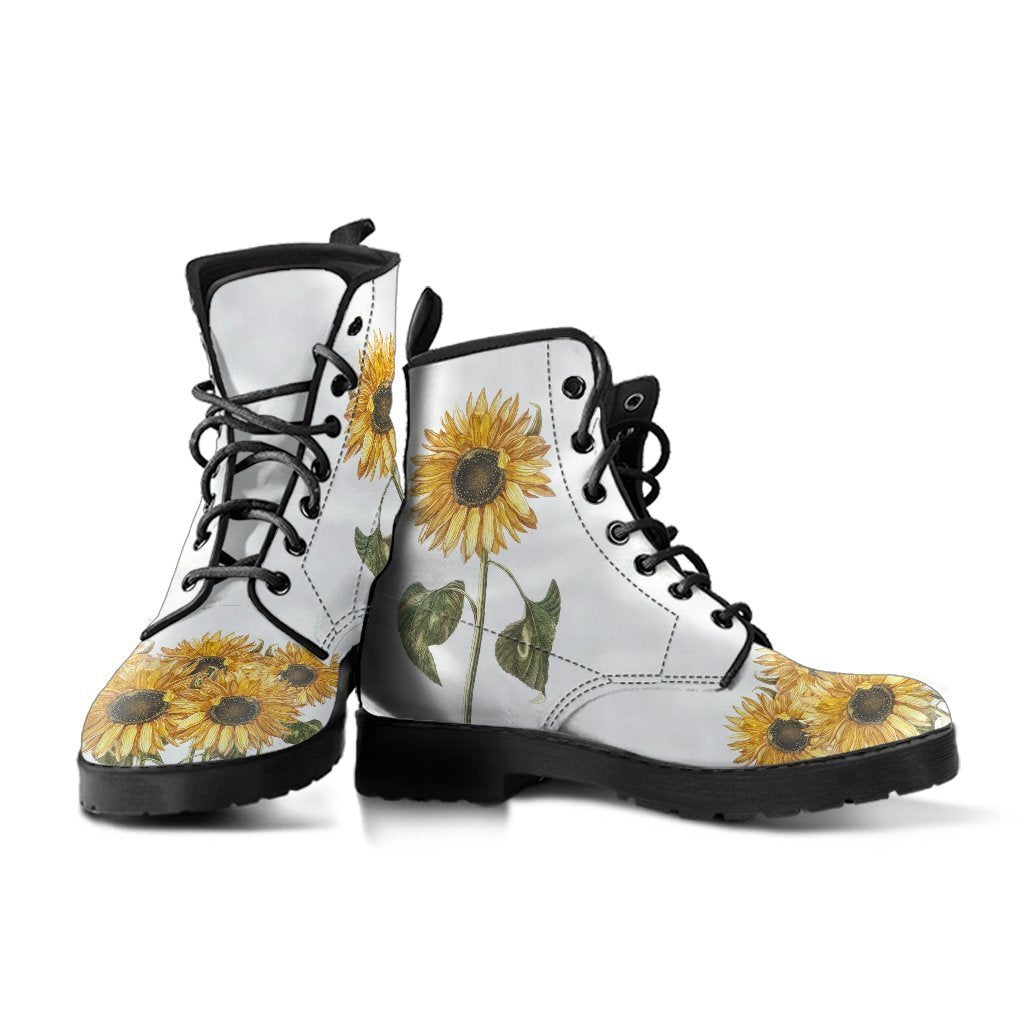 Combat Boots - Sunflower Shoes | Vegan Leather Lace Up Boots