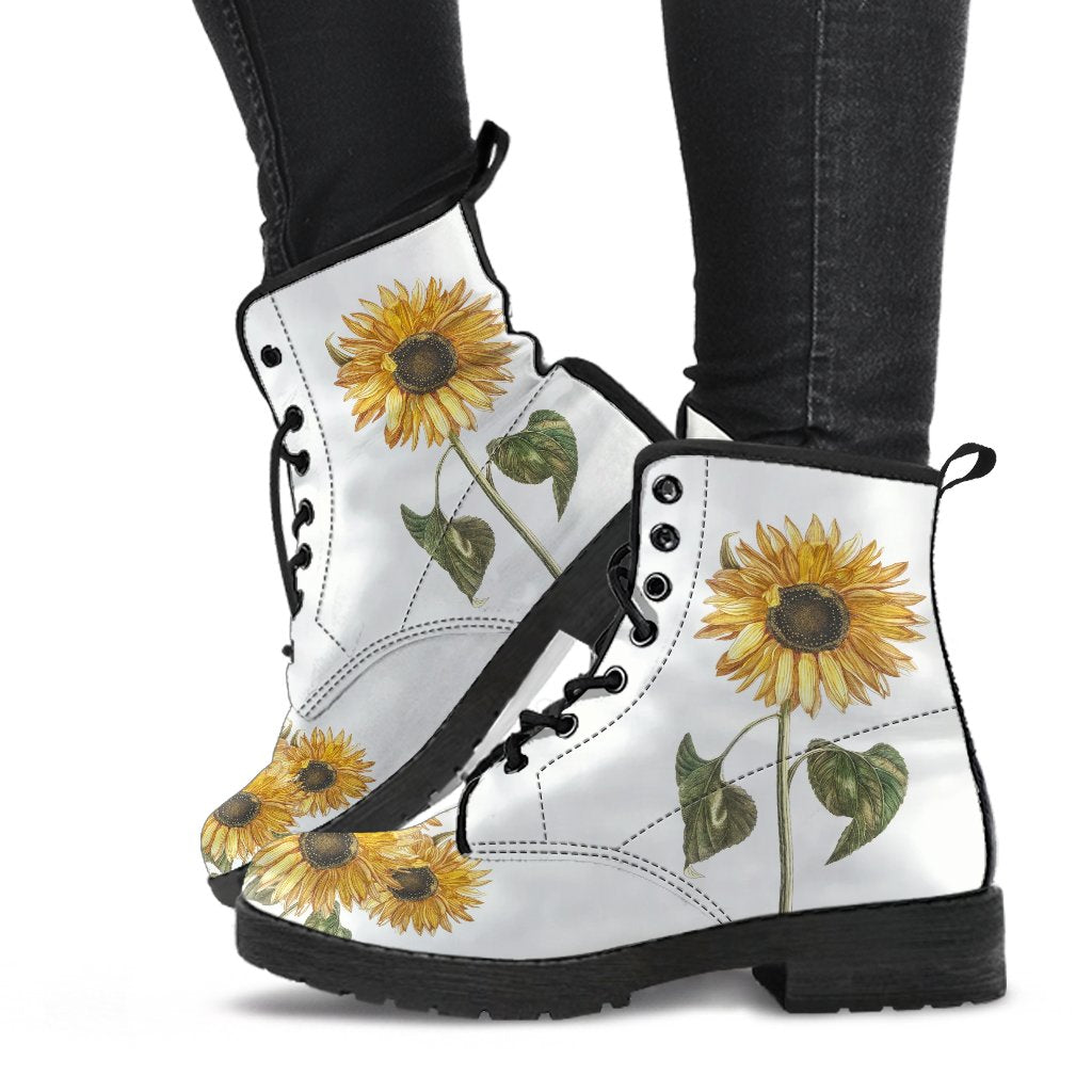Combat Boots - Sunflower Shoes | Vegan Leather Lace Up Boots