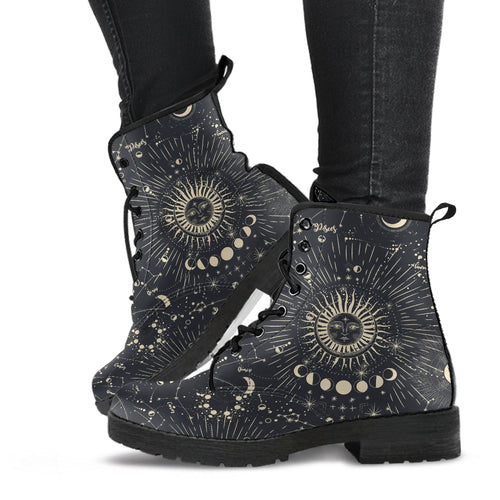 Combat Boots - The Sun | Women’s Boots Vegan Leather Lace