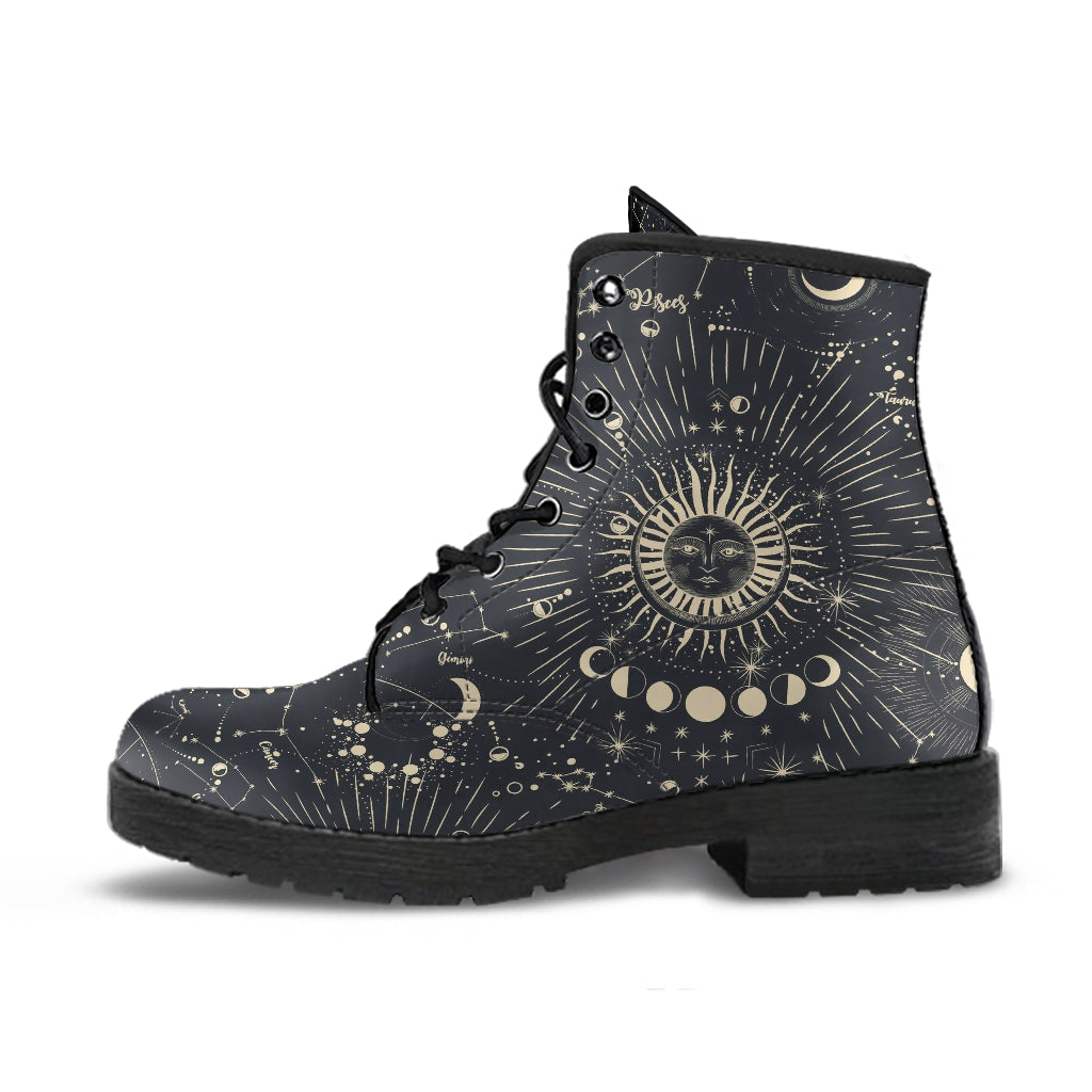 Combat Boots - The Sun | Women’s Boots Vegan Leather Lace