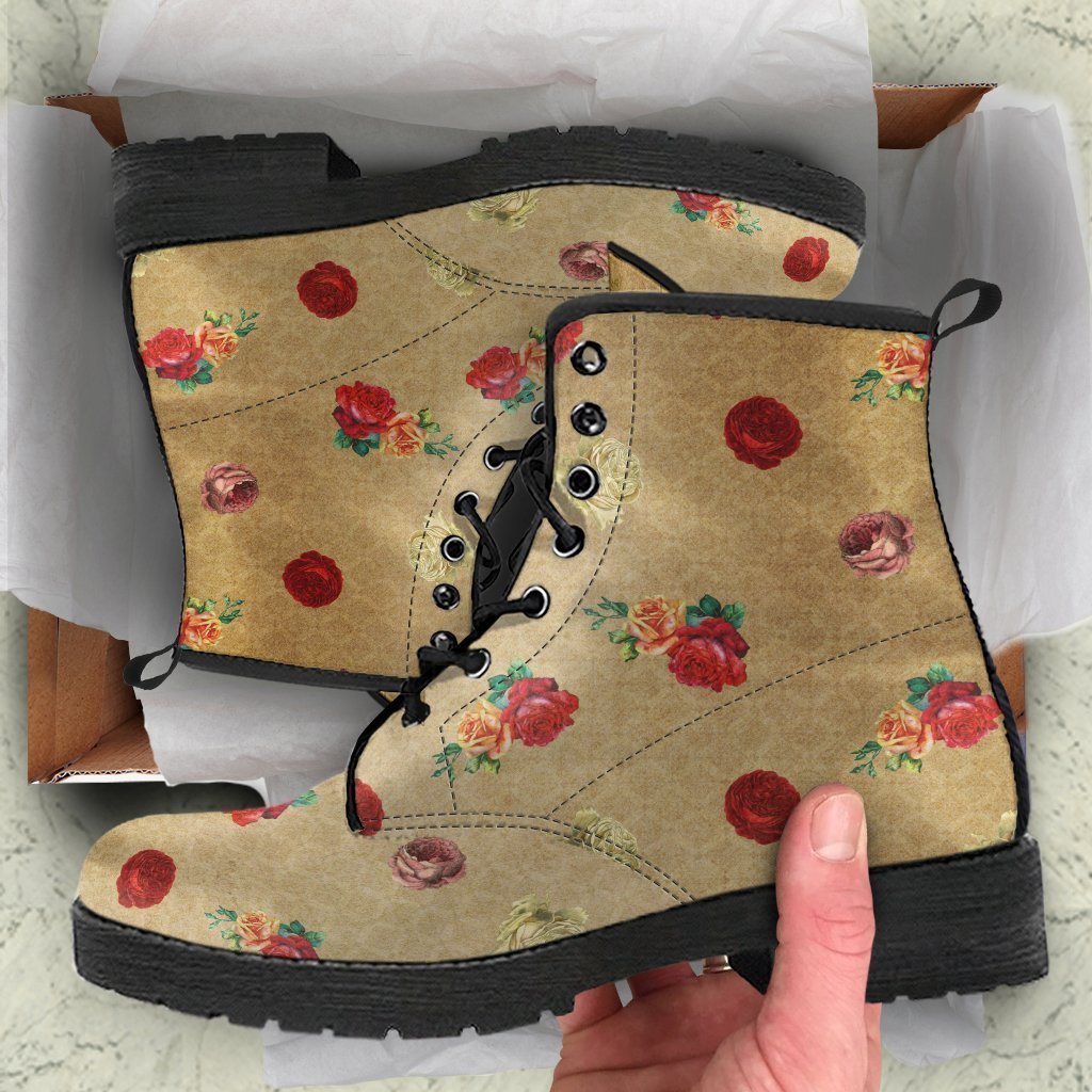 Combat Boots - Vintage Style Country | Boho Shoes Handmade 