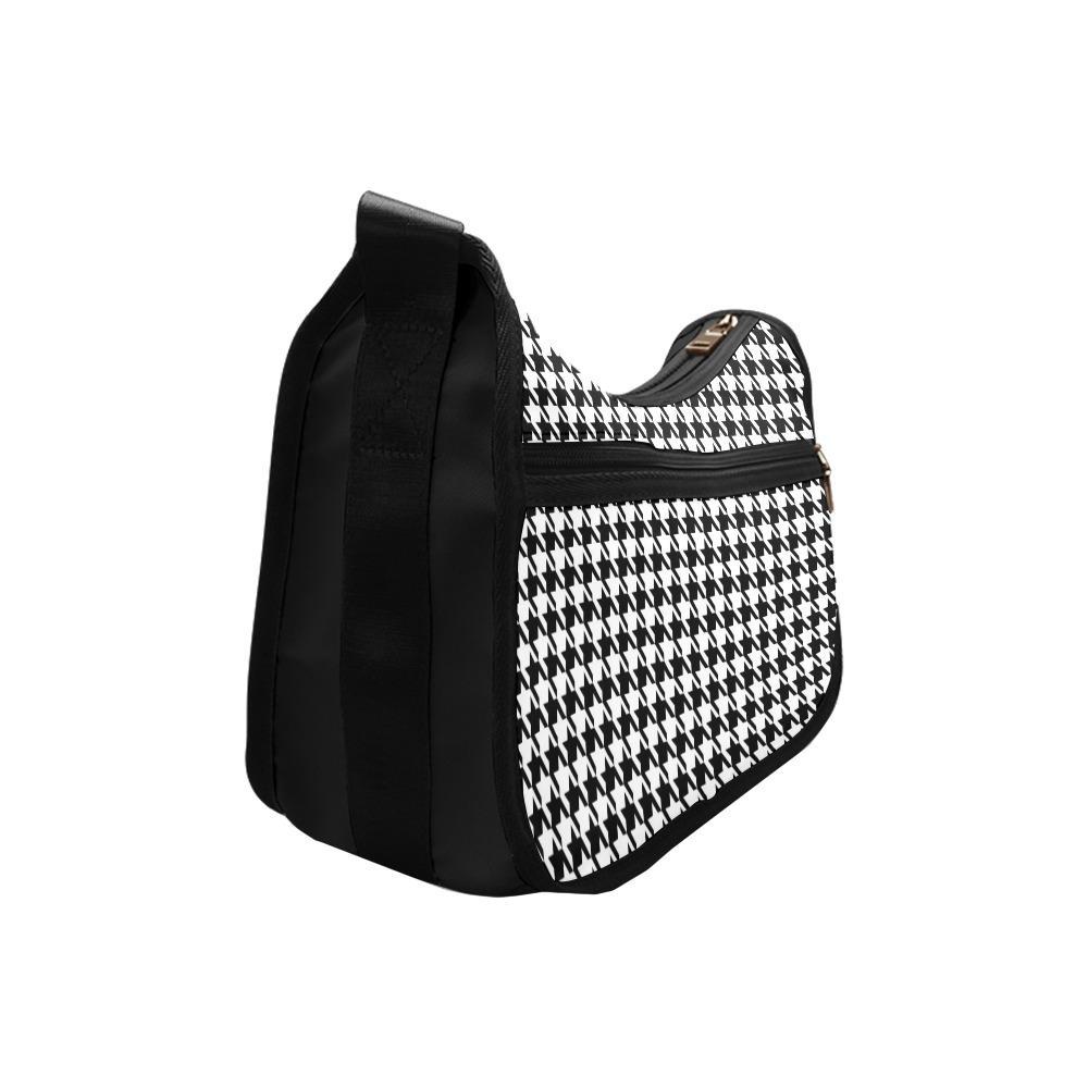 Crossbody Bag - Classic Black and White Houndstooth | ACES 