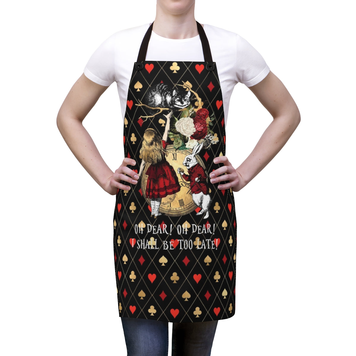 Custom Apron - Alice in Wonderland Gifts #32 Red Series