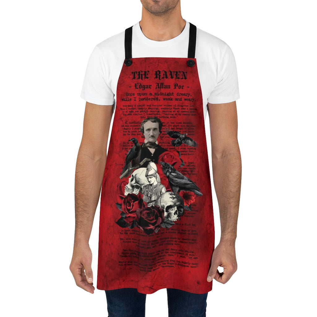 Custom Apron - Edgar Allan Poe Inspired #111 The Raven