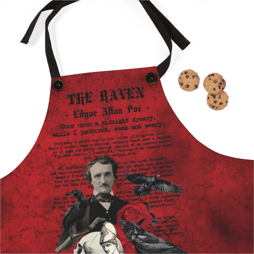 Custom Apron - Edgar Allan Poe Inspired #111 The Raven