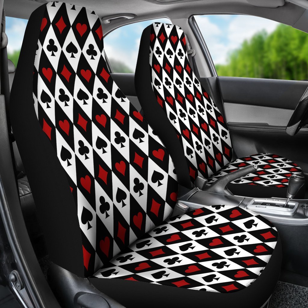 Custom Car Seat Covers - Aces Pattern #101 | Car Seat Covers
