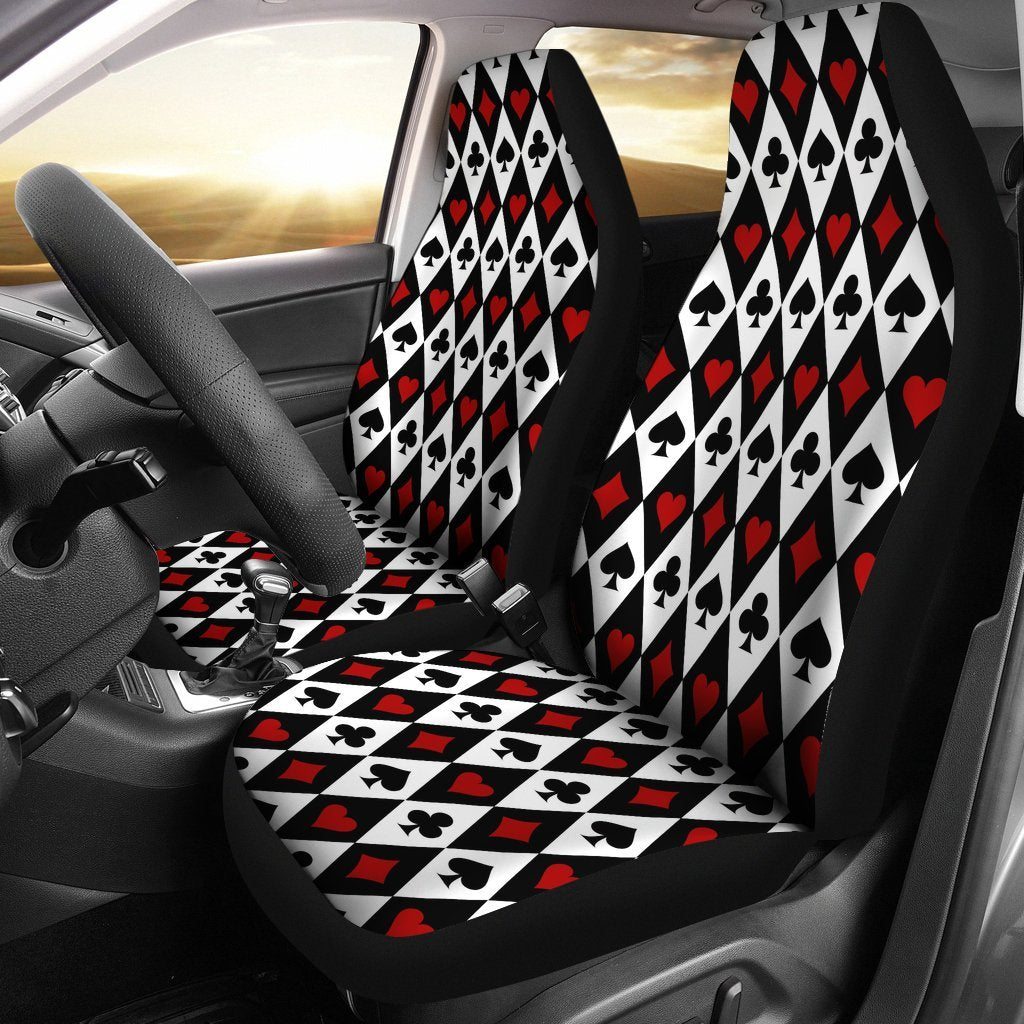 Custom Car Seat Covers - Aces Pattern #101 | Car Seat Covers