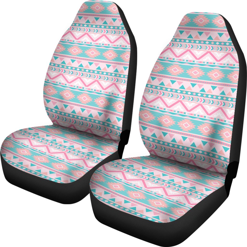 Custom Car Seat Covers - Aztec Pattern #110 | Pink Tribal 