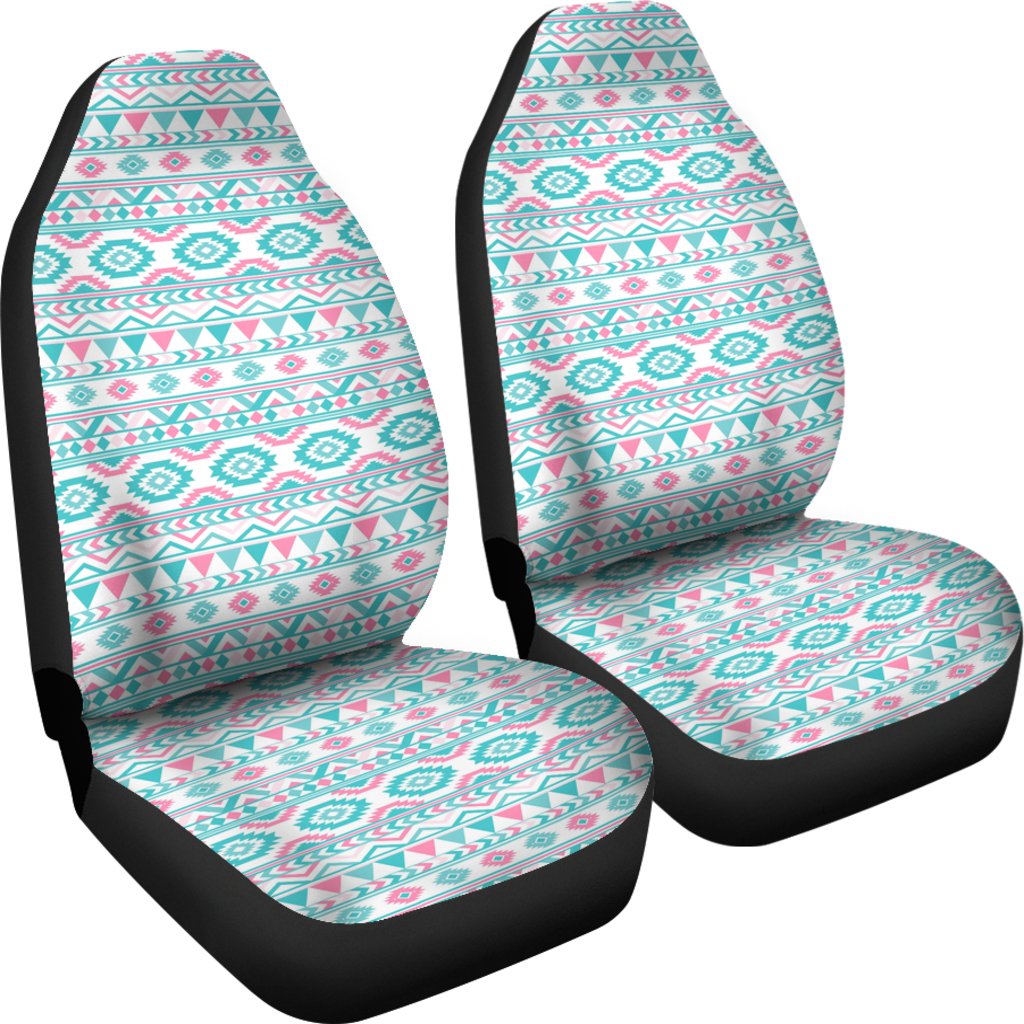 Custom Car Seat Covers - Aztec Pattern #113 | Pink Tribal 