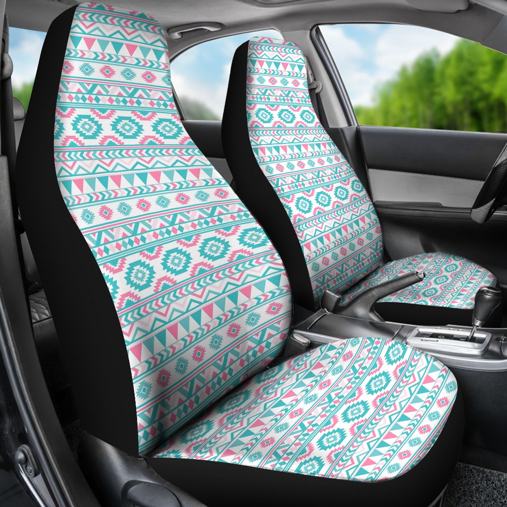 Custom Car Seat Covers - Aztec Pattern #113 | Pink Tribal 
