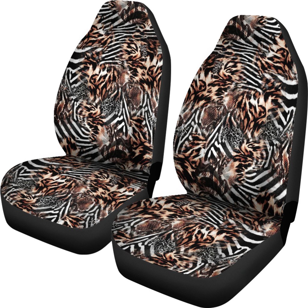 Custom Car Seat Covers - Distressed Animal Print #102 | Car 