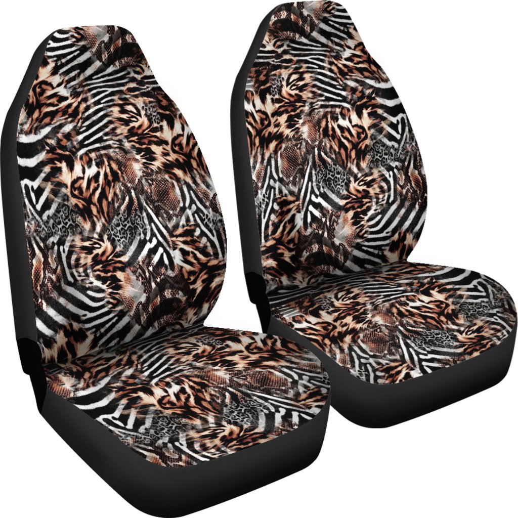 Custom Car Seat Covers - Distressed Animal Print #102 | Car 
