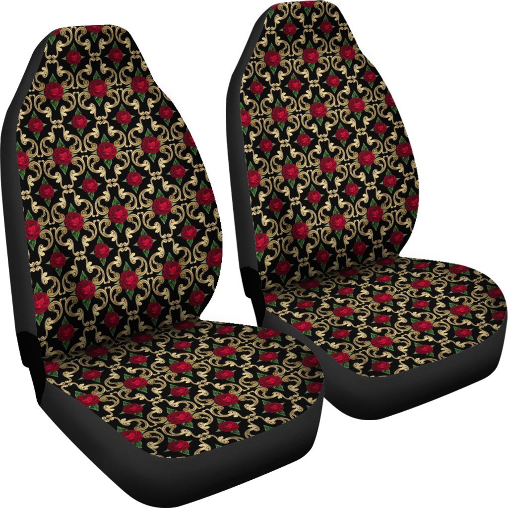 Custom Car Seat Covers - Floral Pattern #102 Red Roses | 