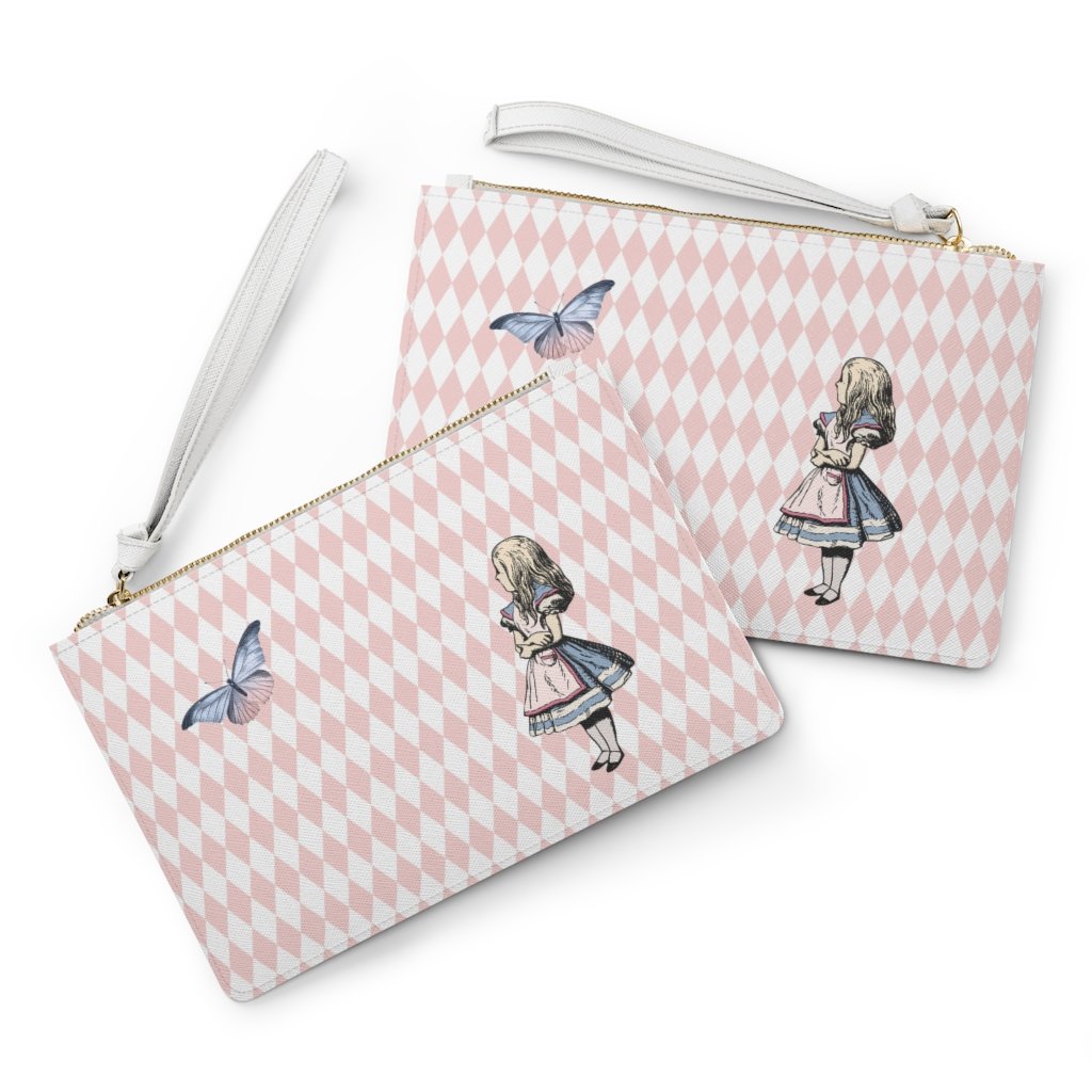 Custom Clutch Purse - Alice in Wonderland Gift # 102 Blue 