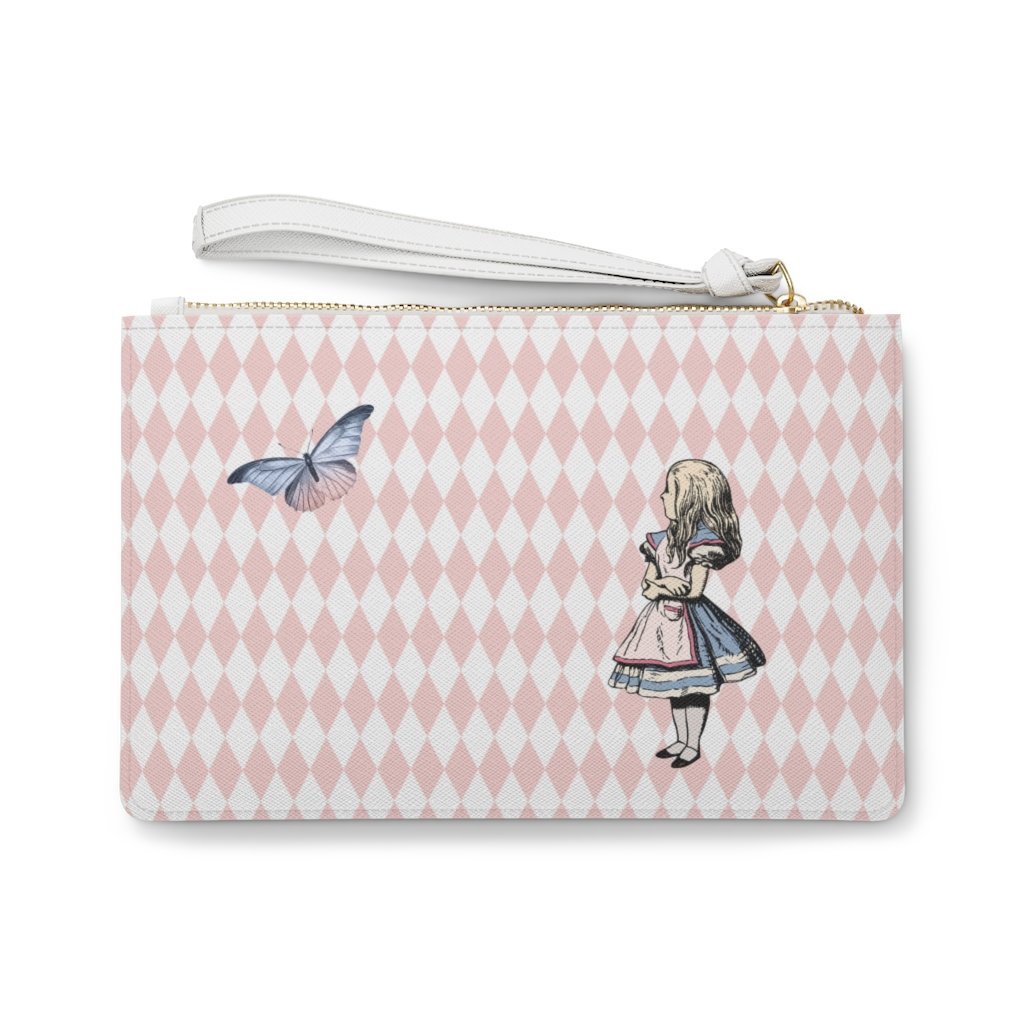 Custom Clutch Purse - Alice in Wonderland Gift # 102 Blue 