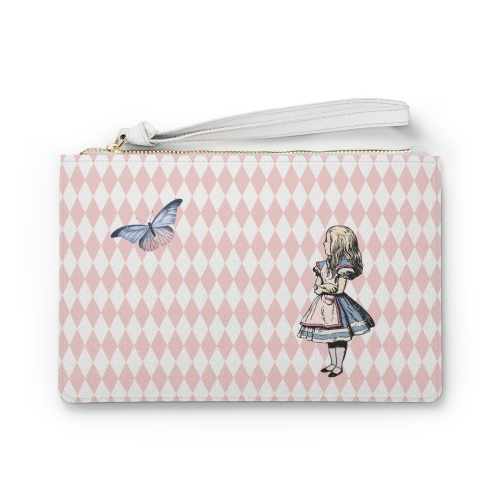 Custom Clutch Purse - Alice in Wonderland Gift # 102 Blue 