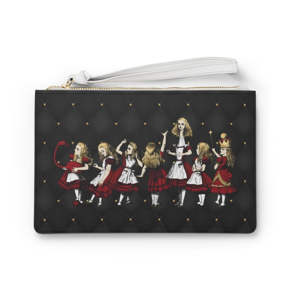 Custom Clutch Purse - Alice in Wonderland Gift # 33 Red 