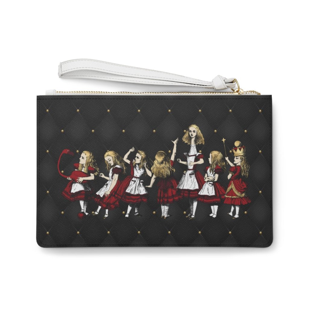 Custom Clutch Purse - Alice in Wonderland Gift # 33 Red 