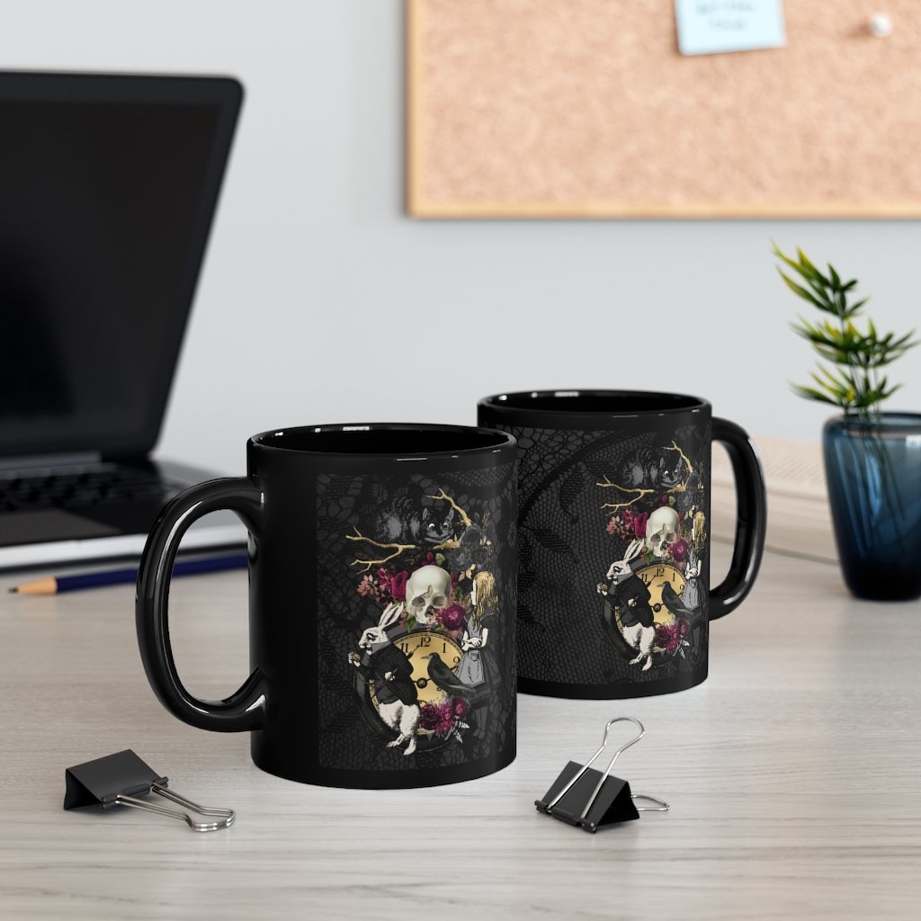 Custom Mug 11oz - Alice in Wonderland Gifts 101 Goth Series