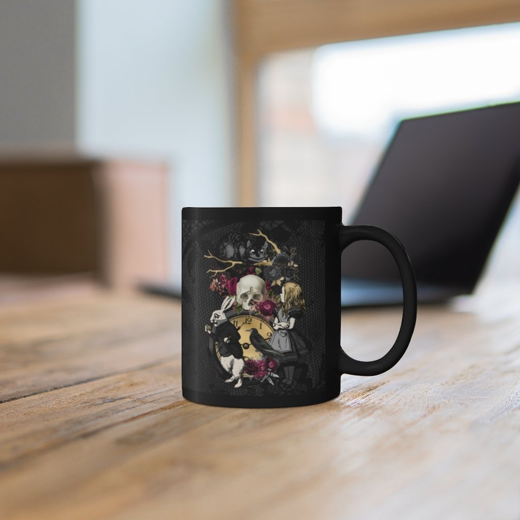 Custom Mug 11oz - Alice in Wonderland Gifts 101 Goth Series